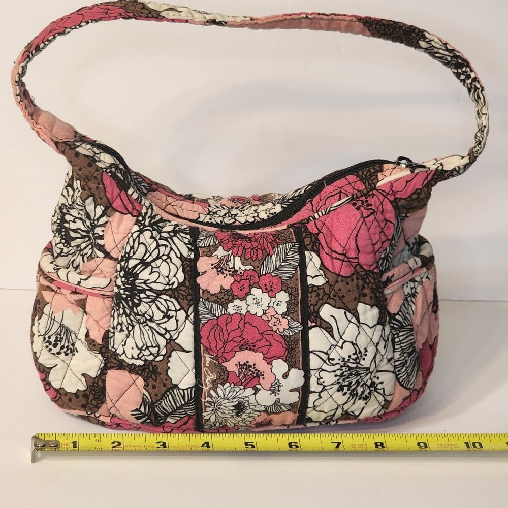 Floral Pink Brown & White Vera Bradley Bag - Picture 3 of 8